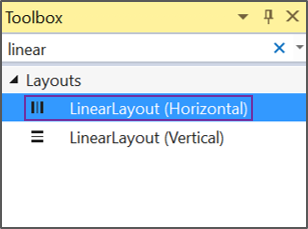 Visual Studio for Windows Android Designer