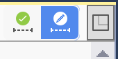 Constraints mode buttons found above the Designer window contents.