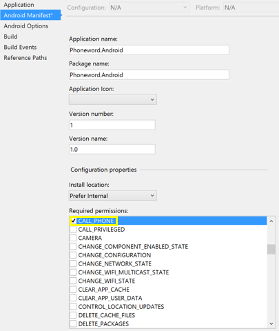 Android permissions