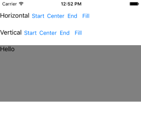 Alignment demo app screenshot