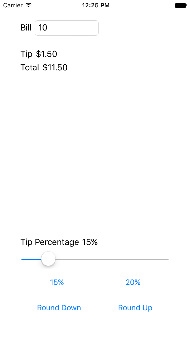 Final application screenshot