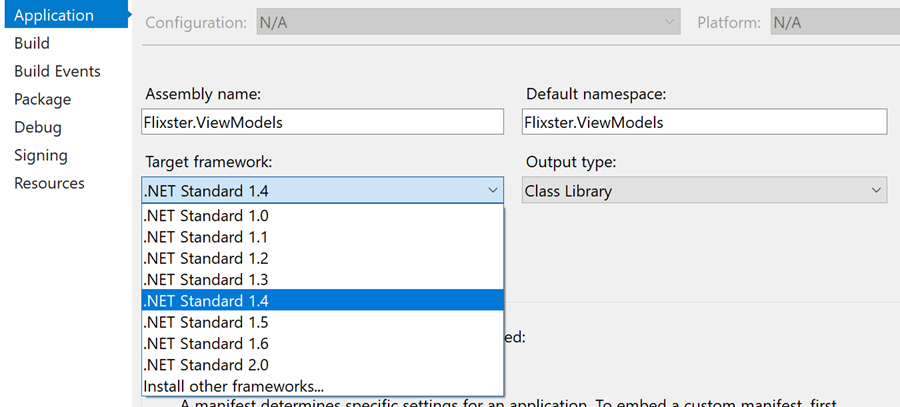 Changing the Version of a .NET Standard Library